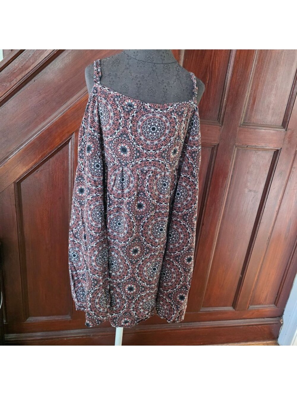 Torrid Womens Plus Size 3 Sleeveless Boho Medallion Print Babydoll Tunic